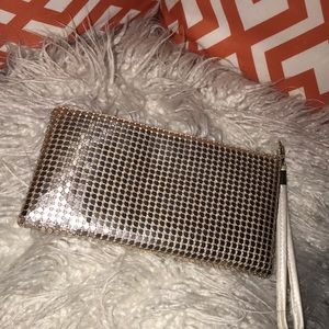 Gold disco clutch